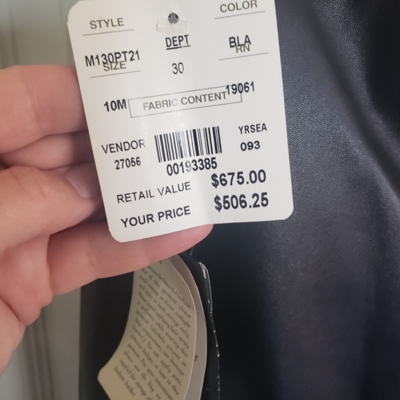 Black LEATHER pants!  Soft, gorgeous - Picture 5 of 15